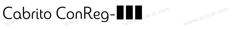 Cabrito ConReg字体转换 Cabrito ConReg字体转换